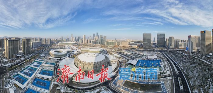 雪后济南开启“高清模式”！东部城区蓝天白雪颜值拉满