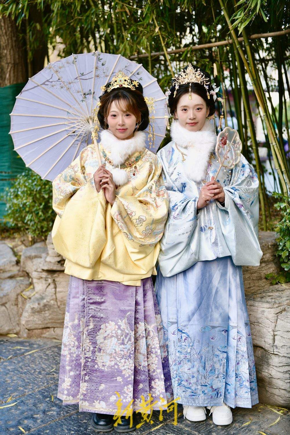 一年四季 泉在济南｜泉城冬韵邂逅华服之美 泉畔兴起明制古装打卡热