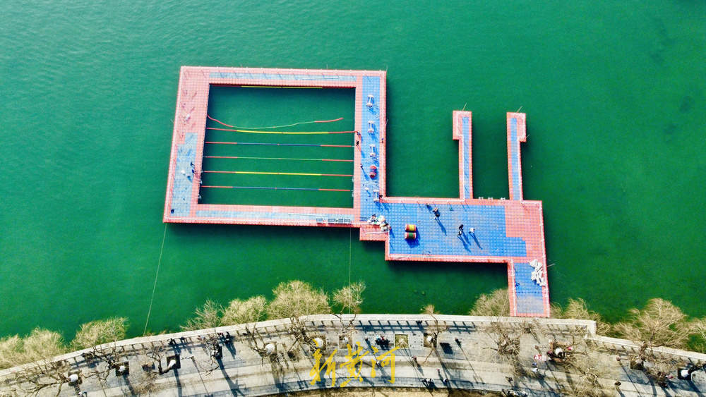 国际冬泳赛本周末济南开赛 大明湖“泳池”已搭建就绪