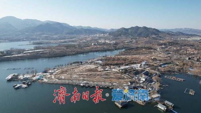 济南雪野湖冬日颜值拉满 通透晴好引客来