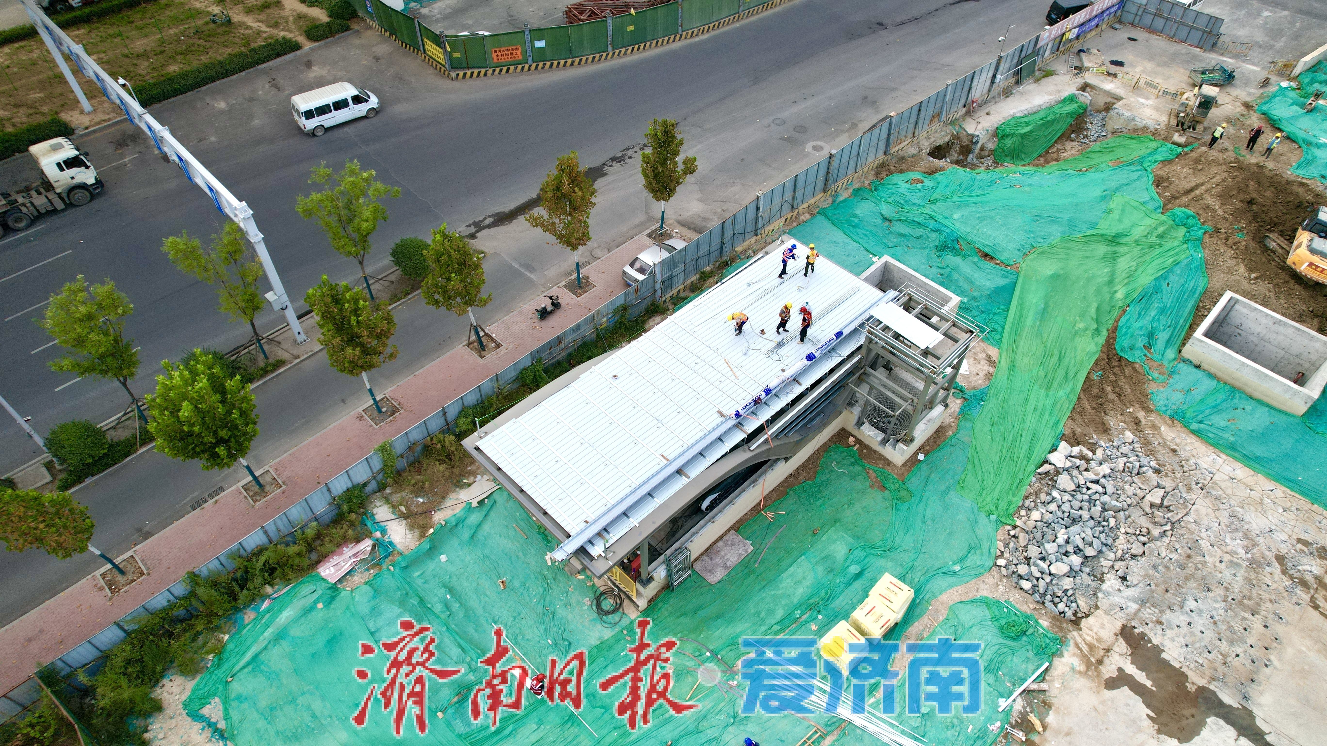 抢抓施工窗口期 济南轨道交通9号线黄河南岸站按下建设“加速键”