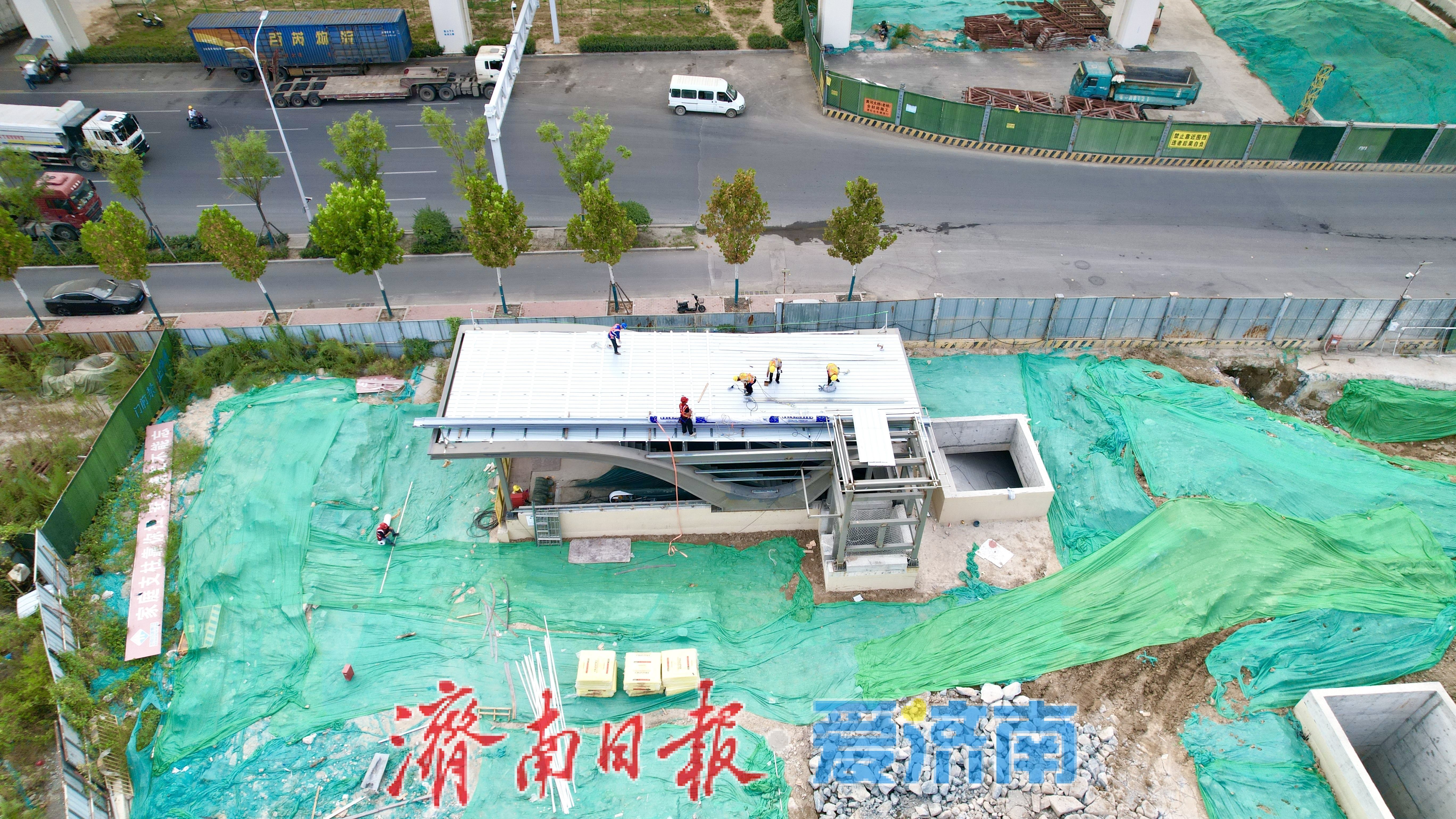 抢抓施工窗口期 济南轨道交通9号线黄河南岸站按下建设“加速键”