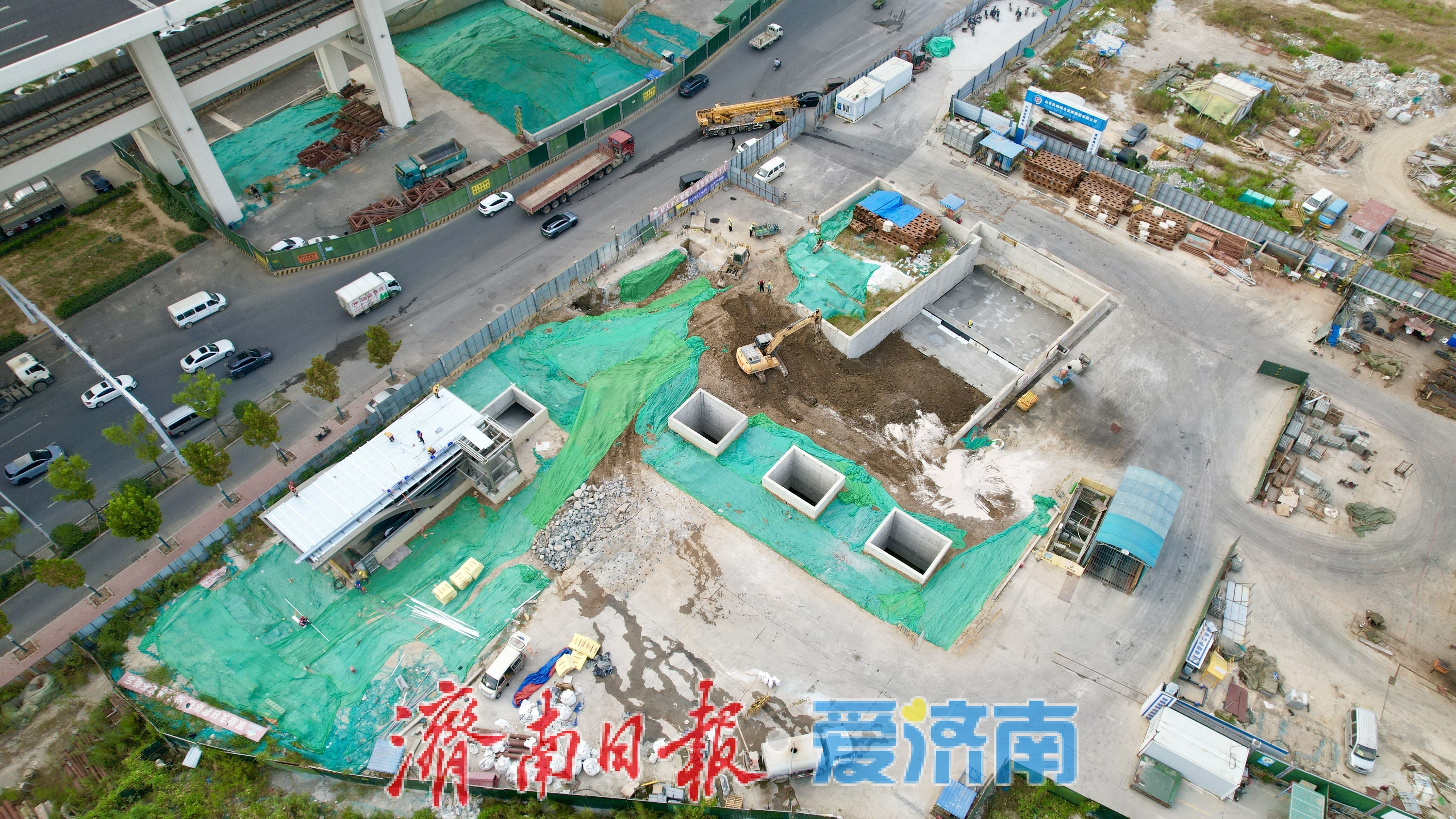 抢抓施工窗口期 济南轨道交通9号线黄河南岸站按下建设“加速键”